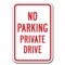 Signmission No Parking Private Drive Sign 12inx18in Heavy Gauge Aluminum Signs, A-1218 Private Road - No Park A-1218 Private Road - No Park - alternate 1